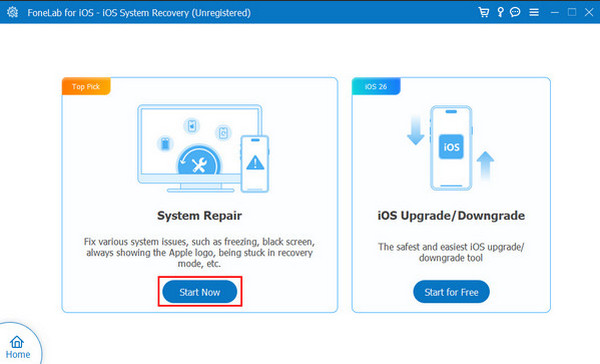 Click Start Now Button