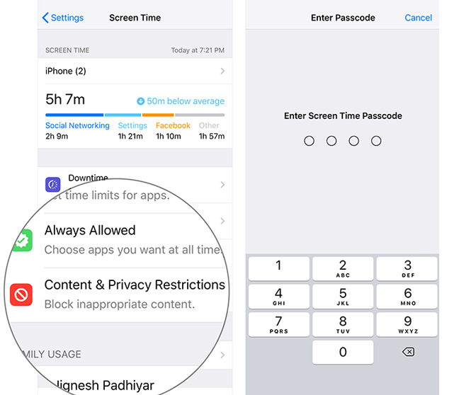 Way to Get App Store Back content privacy restrictions