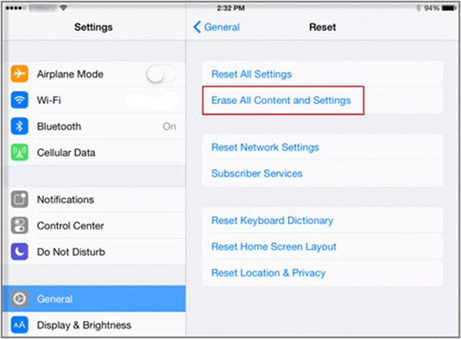 iPad Won’t Turn off erase content and settings