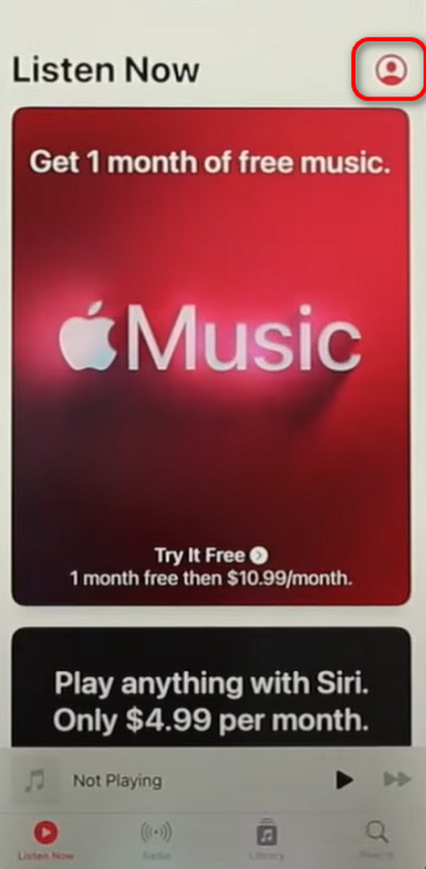 iniciar sesión en la cuenta de Apple Music