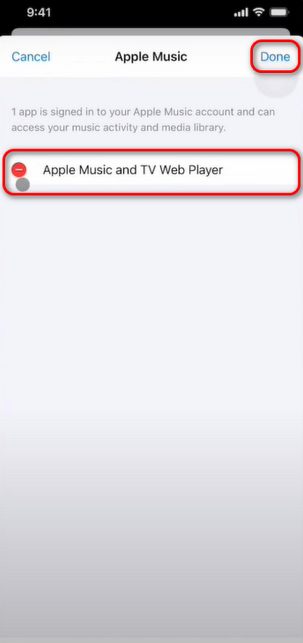 logga ut Apple Music-kontot