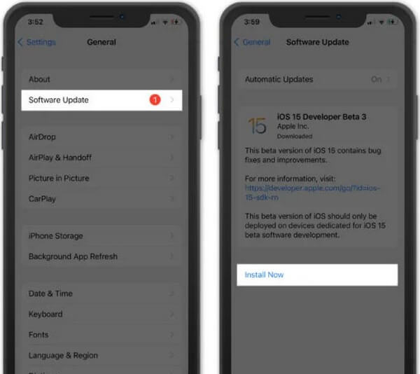 Update iOS Device