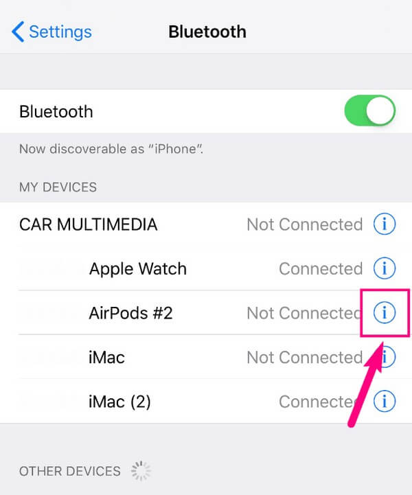 έξοδος από συσκευές bluetooth από τη λειτουργία ακουστικών