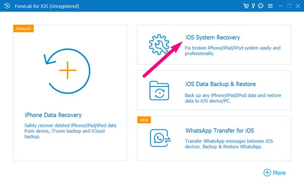 Wählen Sie ios system recovery