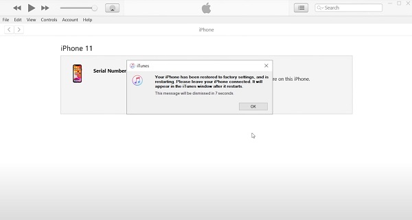 restore with itunes