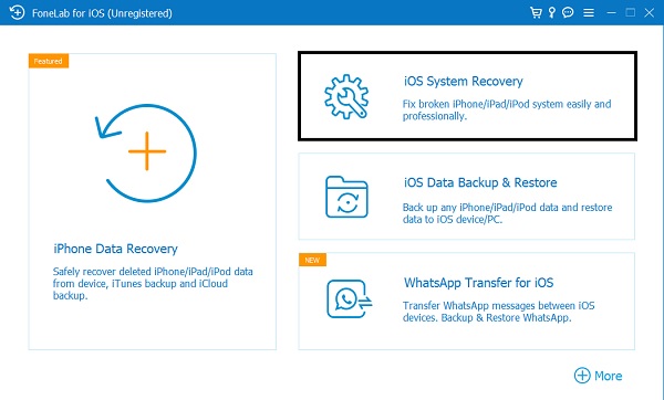 ios system recovery interface