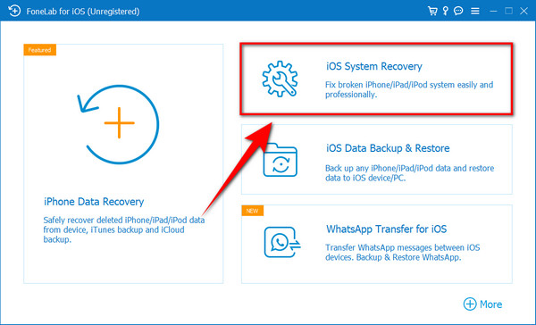 select the iOS System Recovery