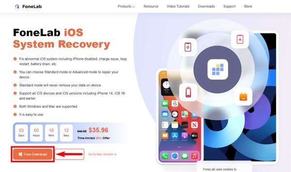 Software FoneLab iOS System Recovery