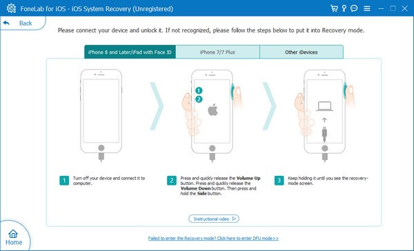 Mettez votre téléphone en mode de récupération