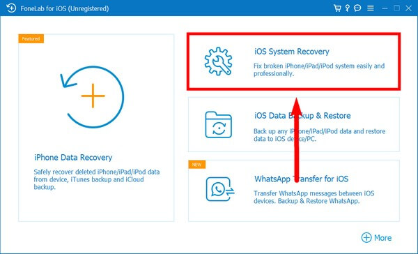 select the iOS System Recovery