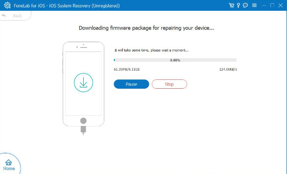wait while your device has finished