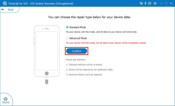 click Confirm