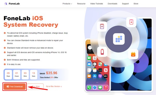 locate the Free Download button