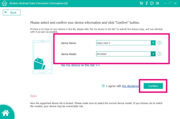 Enter Device Details
