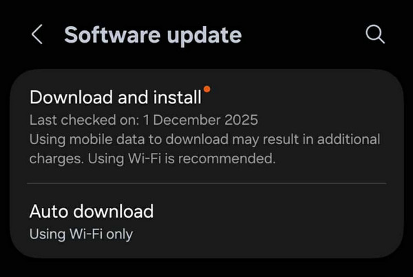 Update Android OS