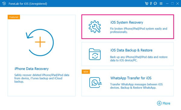 choose the iOS System Recovery box