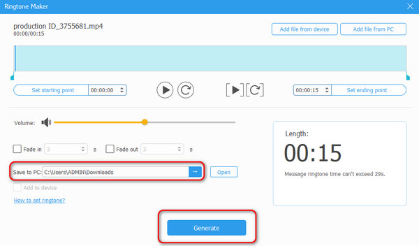 generate file