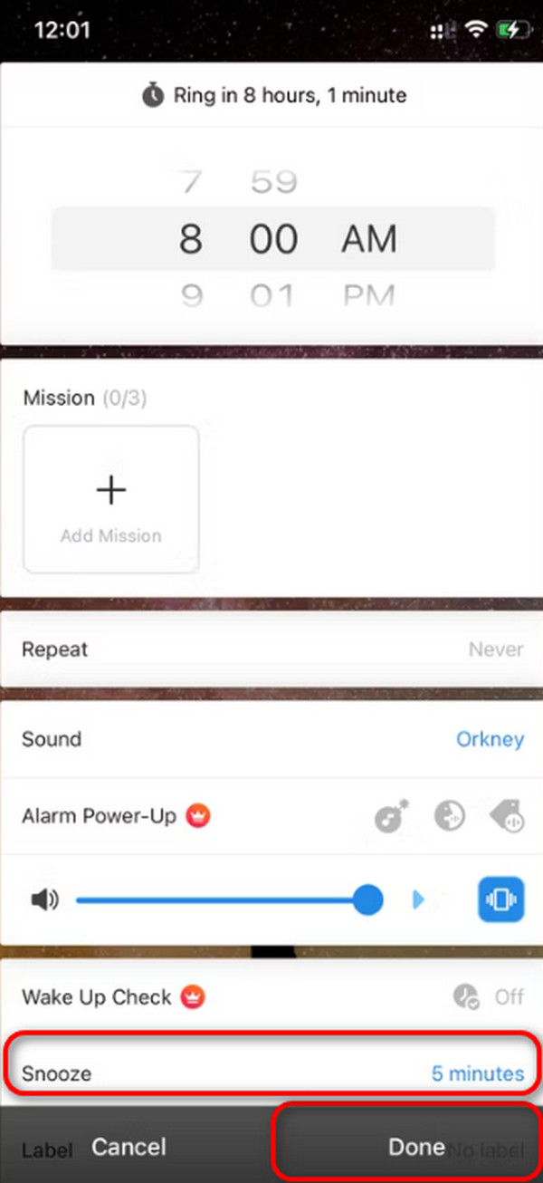 save the alarms