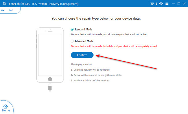 click confirm button