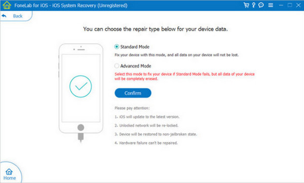 Click Confirm Button