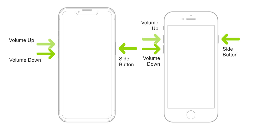 Press the phone side button