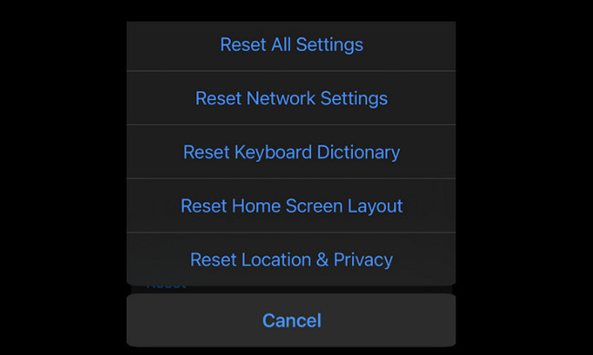 resetting your iPhone settings