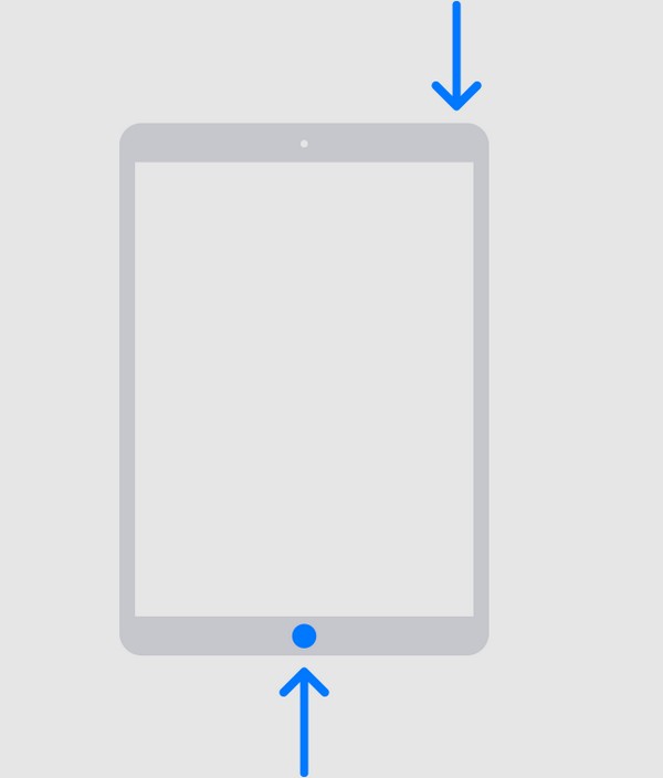 redémarrer l'iPad avec le bouton d'accueil