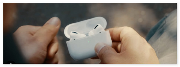 open the airpods