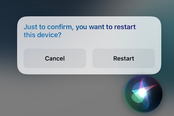 перезагрузите iPad с помощью Siri