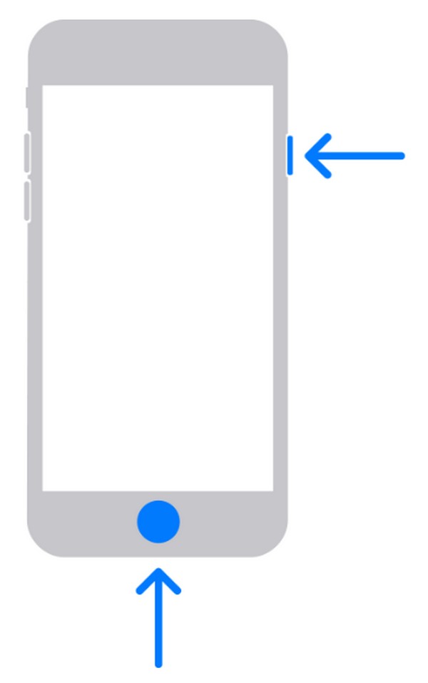 переведите свой iPhone в режим восстановления с помощью кнопки «Домой»
