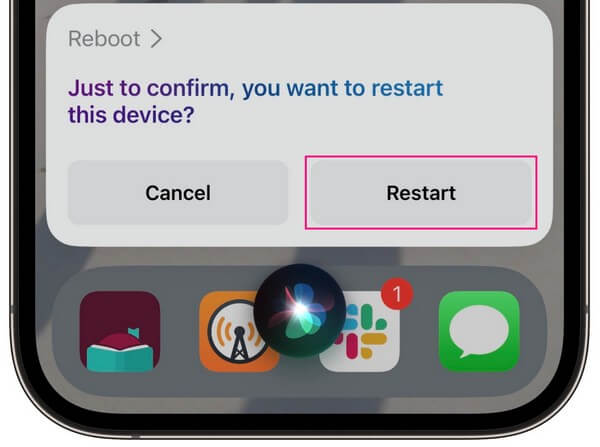 restart iphone with siri
