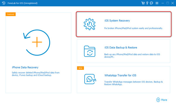 select ios system recovery