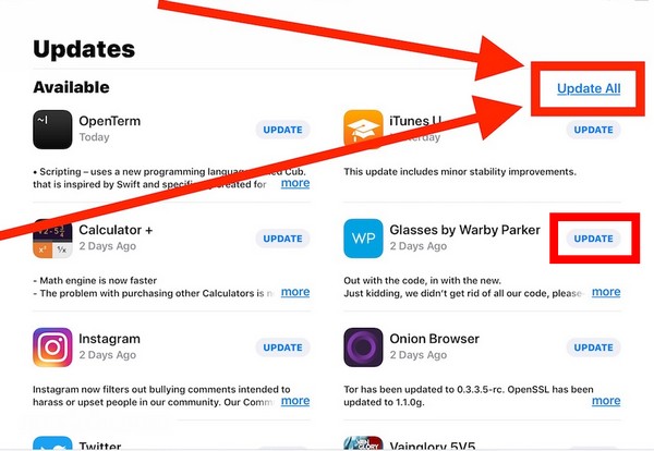 update app manually