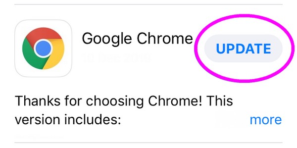 update chrome