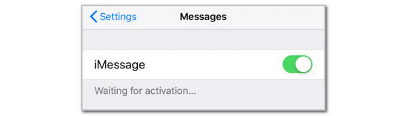 Toggle on iMessage Slider