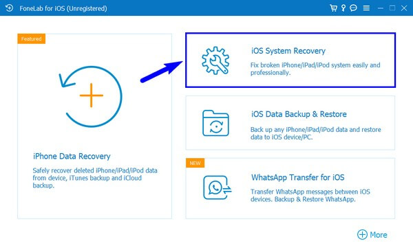 välj iOS System Recovery