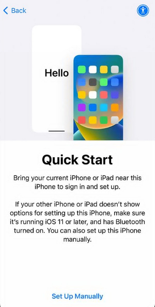 Отобразить экран помощника iOS