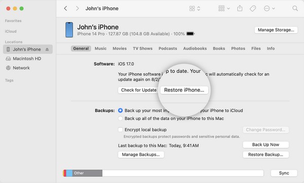 llegar al asistente de configuración de iOS a través del buscador