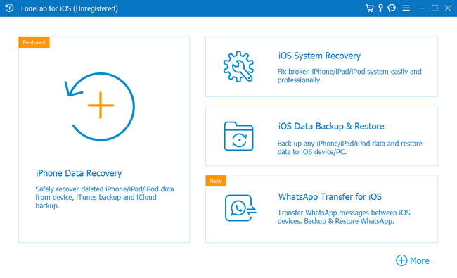 Vyberte ikonu iOS System Recovery