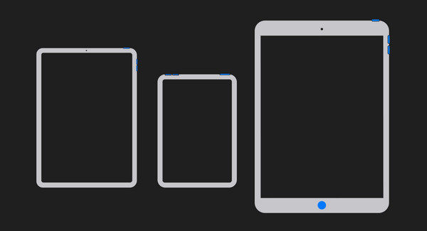перезагрузка моделей iPad с помощью кнопок
