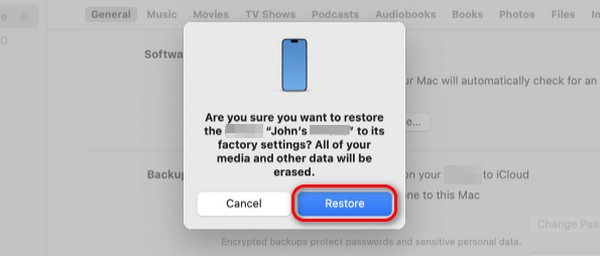 confirm restore