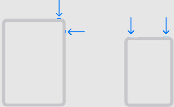 ホームボタンなしでiPadを再起動する