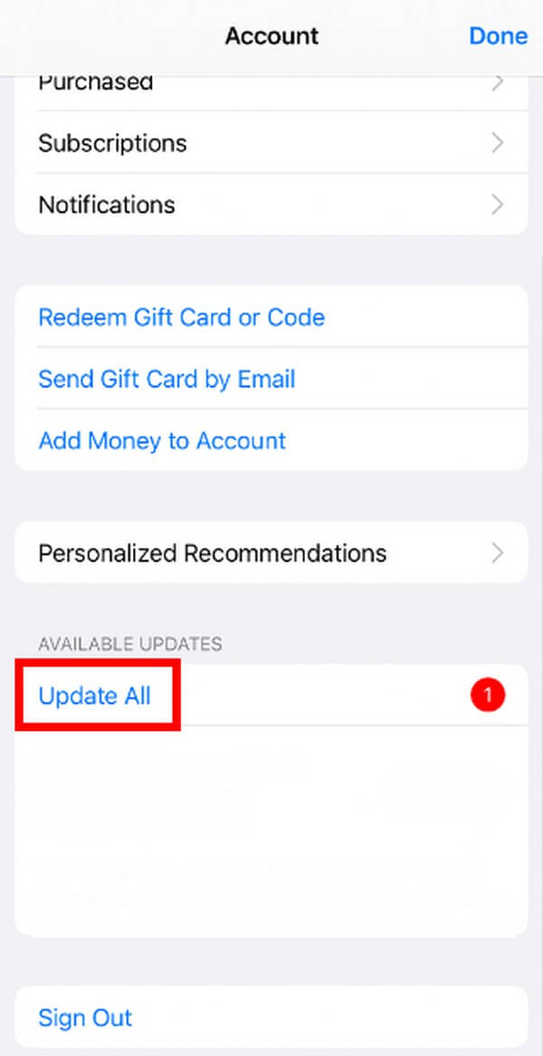 Update apps