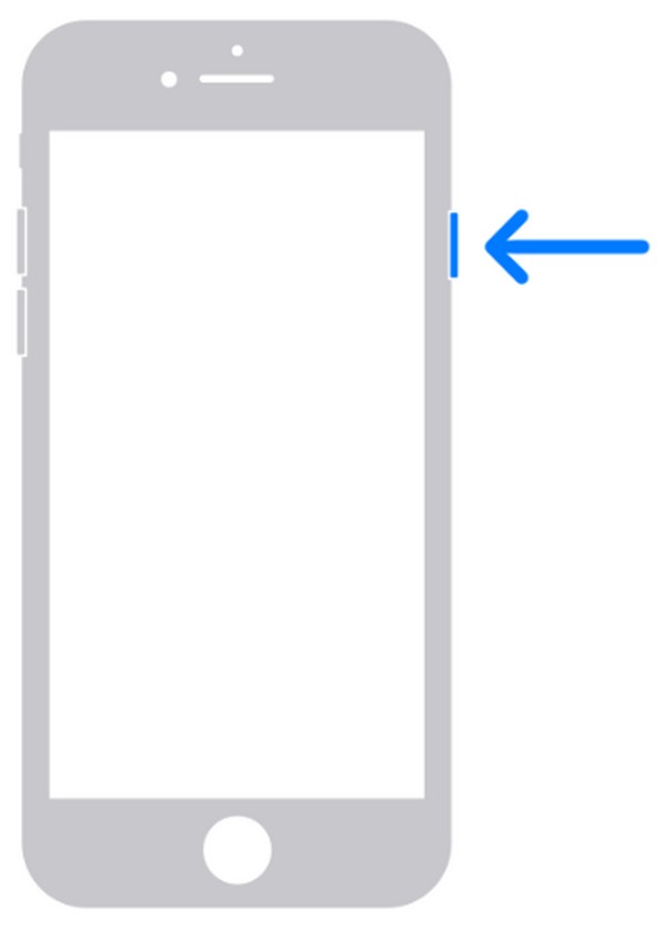 start de iPhone opnieuw op met de home-toets