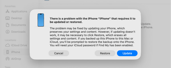 Click Restore Button