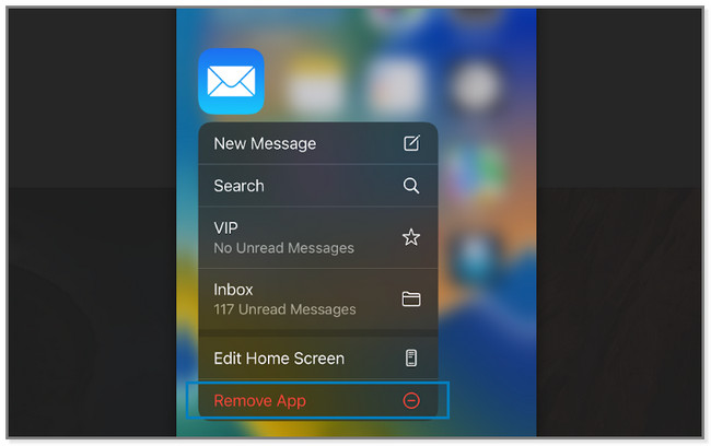 Tap the Remove App button