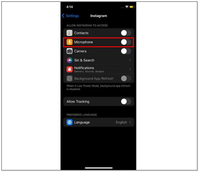 access to the iPhone microphone