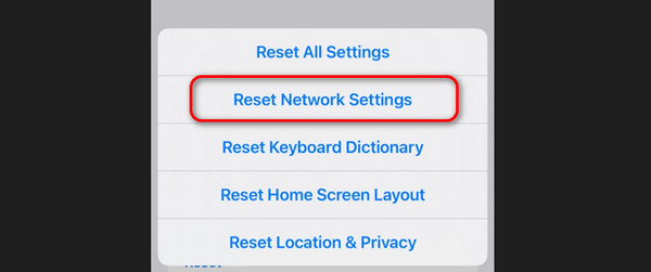 reset network settings