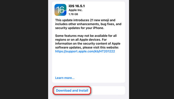 update iphone ios version