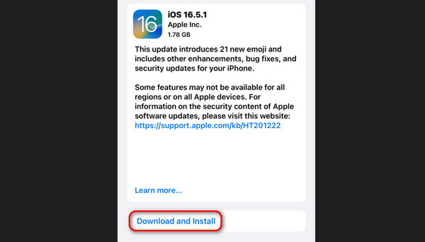 update iPhone iOS-versie